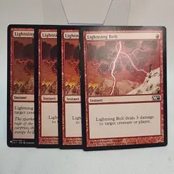 Lightning Bolt MTG 4x Mixed Playset LP Lightly Played Fast Shipping From Canada - Image 1