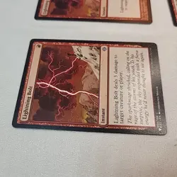 Lightning Bolt MTG 4x Mixed Playset LP Lightly Played Fast Shipping From Canada - Image 2