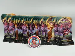 Lot Of 25 - Pokemon TCG Sword & Shield Darkness Ablaze Sleeved Booster Packs - Image 1