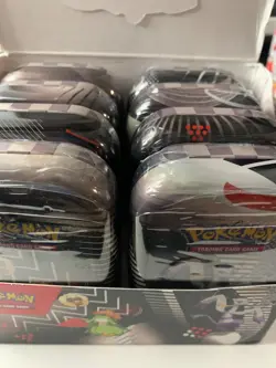 Pokemon TCG Black Bolt White Flare Mini 8 Tin Display Box Tins R Factory Sealed - Image 3