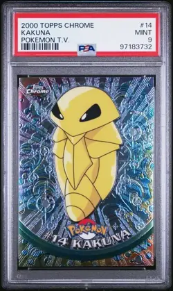 Pokemon Topps Chrome Kakuna 14 PSA 9 - Image 1