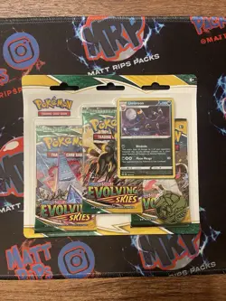 Pokemon Sword & Shield Evolving Skies 3 Pack Blister Factory Sealed Umbreon 📈 - Image 1