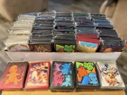 54 Pokemon ETB Sleeve Packs Lot Mixed Designs Official TCG Sleeves Unopened - Image 1