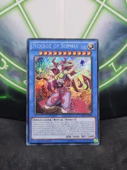 Yugioh Nekroz of Sophia CROS-EN038 Secret Rare 1st Edition MP - Image 1