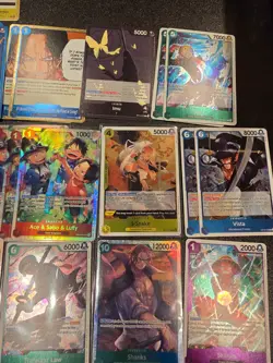 One Piece TCG English Card Lot - OP-13 R, SR, L, Events all Holo Foils - Image 2