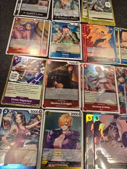 One Piece TCG English Card Lot - OP-13 R, SR, L, Events all Holo Foils - Image 3