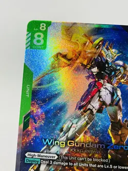 Wing Gundam Zero LR GD01-024 Foil Newtype Rising Gundam Card Game English NM - Image 4