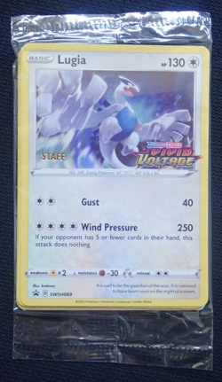 POKEMON VIVID VOLTAGE PRERELEASE STAFF 4 CARD PACK NEW SEALED CHARIZARD SWSH066 - Image 1