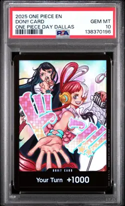 Don!! Card One Piece Day Dallas One Piece Promos One Piece PSA 10 - Image 1
