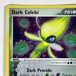 Dark Celebi 4/101 Ex Hidden Legends Holo Pokemon Card - Image 2
