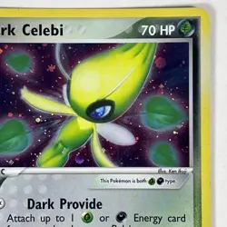 Dark Celebi 4/101 Ex Hidden Legends Holo Pokemon Card - Image 3