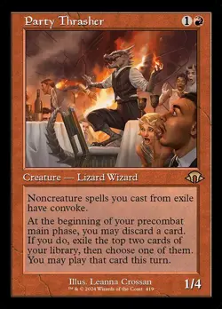 MTG PARTY THRASHER 419 FOIL EXC - RETRO ROVINAFESTE - MH3 X EN - MAGIC - Image 1