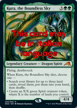 MTG KURA, THE BOUNDLESS SKY EXC - KURA, IL CIELO SCONFINATO - NEO PP - MAGIC - Image 1