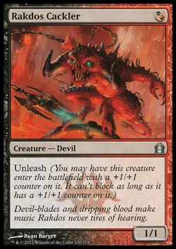MTG RAKDOS CACKLER FOIL EXC - RAKDOS ISTERICO - RTR - MAGIC - Image 1