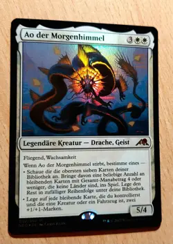 Magic MTG: # FOIL # Ao der Morgenhimmel, the Dawn Sky, DEUTSCH Drache Mythic - Image 2
