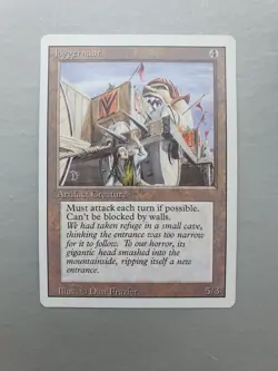 Juggernaut , MTG Revised Edition (1994) Uncommon Artifact Creature NM - Image 1