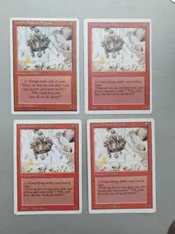 Goblin Balloon Brigade x4 PLAYSET MTG Revised (1994) Uncommon Red Creature NM - Image 1