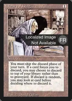 MRMS FR/VF Bibliotheque de Leng Foreign Black Bordered [NM] MTG Magic FBB - Image 1