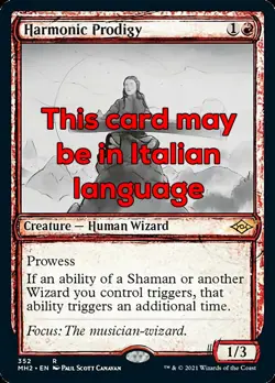 MTG HARMONIC PRODIGY FOIL EXC - PRODIGIO ARMONICO - MH2 EXTRA IT - MAGIC - Image 1
