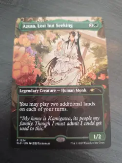 MTG Magic AZUSA LOST BUT SEEKING SLD R 1234 EN KARTE CARD FULL SPECIAL ART - Image 1
