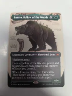 MTG Magic LUMRA,BELLOW OF THE WOODS M 0293 BLB EN KARTE CARD FULL SPECIAL ART - Image 1