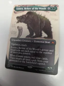 MTG Magic LUMRA,BELLOW OF THE WOODS M 0293 BLB EN KARTE CARD FULL SPECIAL ART - Image 3