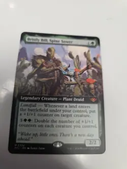 MTG Magic BRISTLY BILL, SPINE SOWER M 0338 OTJ EN KARTE CARD FULL SPECIAL ART - Image 2
