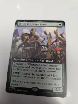 MTG Magic BRISTLY BILL, SPINE SOWER M 0338 OTJ EN KARTE CARD FULL SPECIAL ART - Image 3