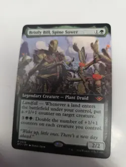 MTG Magic BRISTLY BILL, SPINE SOWER M 0338 OTJ EN KARTE CARD FULL SPECIAL ART - Image 4