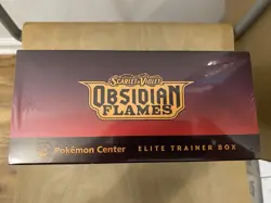 Pokemon TCG S&V Obsidian Flames POKEMON CENTER Elite Trainer Box ETB NEW/Sealed - Image 3