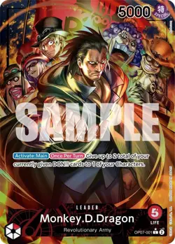Monkey.D.Dragon (Parallel) OP07-001 English 500 Years in Future One Piece Card - Image 1