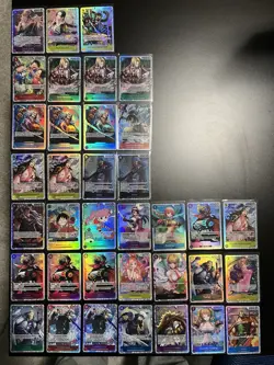One Piece TCG SR LOT of 36 Super Rare (SR) Cards English Foil Mixed Sets NM - Image 1