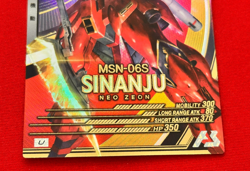 Gundam ARSENAL BASE Card SINANJU BANDAI JAPAN UT01-017(U) - Image 4
