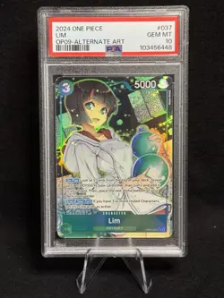 PSA 10 LIM (OP09-037) (Alt Art) EMPERORS IN THE NEW WORLD (OP09) One Piece Card - Image 1