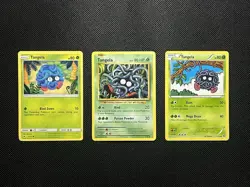 Pokemon TCG Tangela 3 Card Mixed Lot LP/MP - Image 1