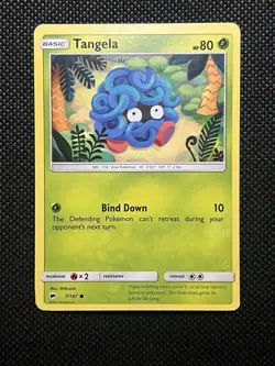 Pokemon TCG Tangela 3 Card Mixed Lot LP/MP - Image 3