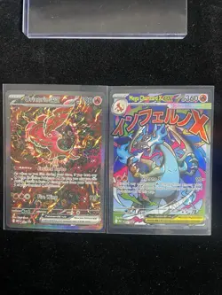 Pokemon TCG Mega Charizard x Ex 023 and Oricorio Ex 024 Promo Cards UPC - Image 1