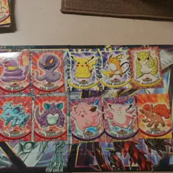 1999 Topps Pokemon TV Animation Series 1 near Set Card Lot 75 cards total - Image 4