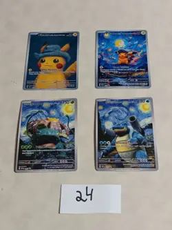 4 Pokemon x Van Gogh Black Star Promo ACG Art Card - Image 1