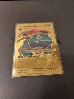Venusaur ex #182/165 Ultra Rare Gold foil Gift/Display card NM - Image 1