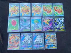 Pokemon TCG Mega Evolution Full Art Ultra Rare Mixed Card Lot Of 14 - Nm+ - Image 1