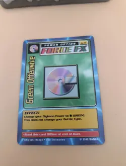 Green Offensive St-51 Force FX 1st Ed. Unlimited Digimon CCG 1999 Bandai Card - Image 2