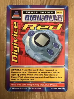 Digimon Digi-Battle Card Game Digivice Red ST-59 LP - Image 1