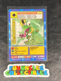 1st Edition Gekomon St-27 DIGIMON CARD 1999 BANDAI - Image 1