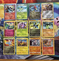 Pokemon Card Lot Holo Cracked Ice Cards Leafeon Genesect - Image 1