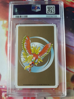 Pokemon Gold Ho-oh Back Hitmontop 10 of Diamonds Poker Deck Playing Card PSA 10 - Image 2