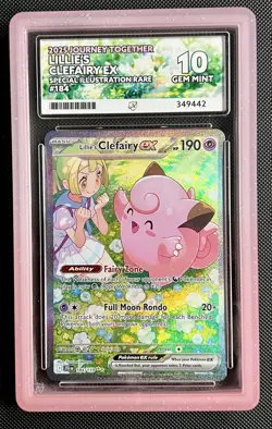 Lillie's Clefairy EX SIR 184/159 Journey Together Pokemon Card GEM MINT ACE 10 - Image 1