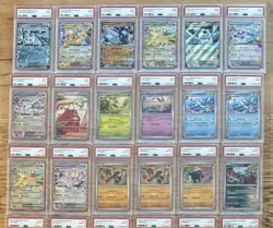 Lot of 32 Pokemon Pre EN-Prismatic Evolutions Cards - all graded PSA 9's and 8's - Image 2