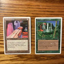 MTG: Vintage ‘95 Chronicles Concordant Crossroads and Ashnod's Altar NM / LP - Image 1