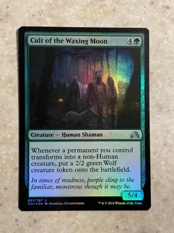 MTG NM Cult of the Waxing Moon Foil [Shadows over Innistrad] - Image 1